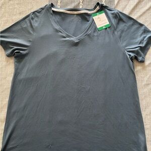 Elegant Slate V-Neck Tee
